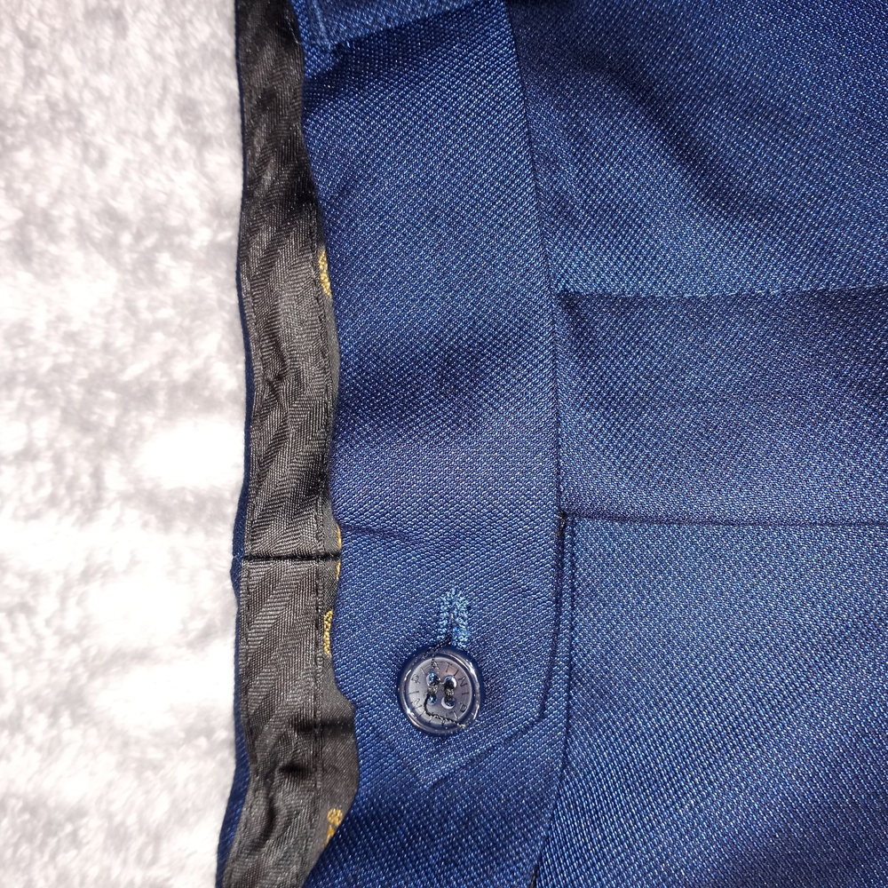 Platini Men's Elegant Two Piece Navy Blue  Suit Size 38 - Picture 5 of 16